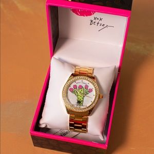 Betsy Johnson Gold Watch